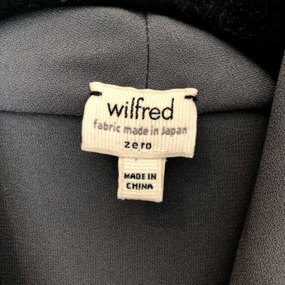 Aritzia Wilfred 0 Franca Wrap Dress Japanese Crepe - Picture 3 of 7